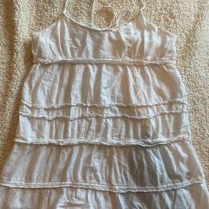 Hollister adjustable cross back crocheted dress